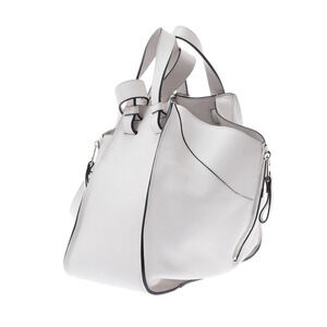Loewe Calfskin White Hammock Bag